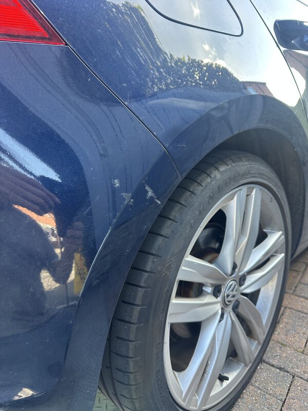 Bumper scuff repairs in Leeds - Before