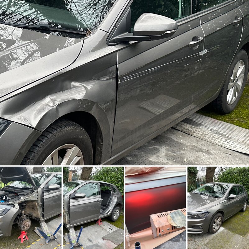 car panel repairs before and after