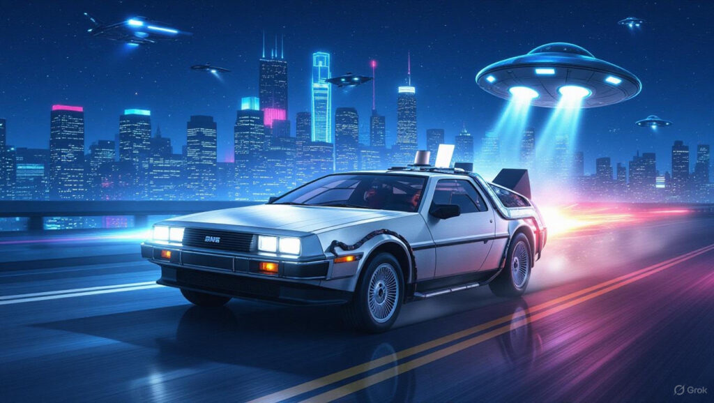 cars to escape from aliens - DeLorean DMC-12